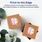 Avery Durable Waterproof Square Scalloped Labels with Sure Feed, 1-5/8" x 1-5/8"